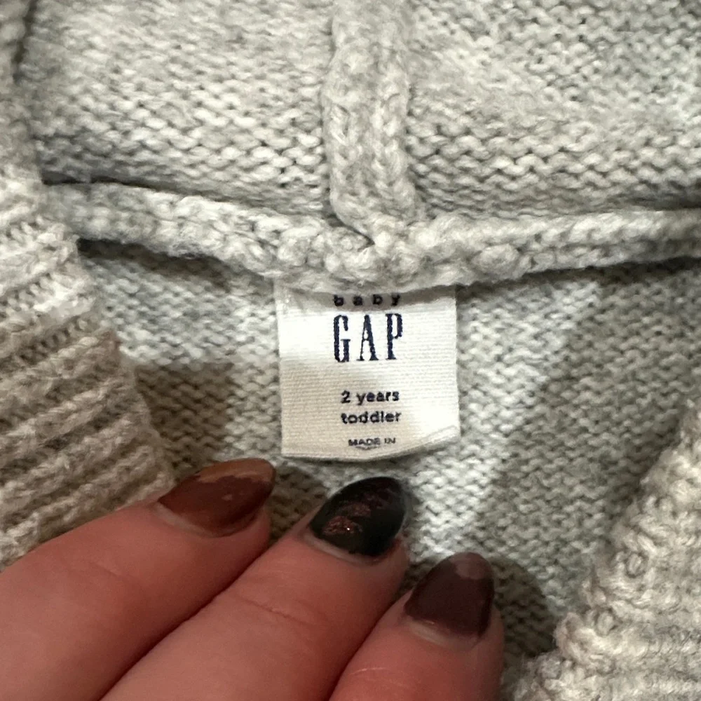 GAP Heather Gray Kids Sweater with Yeti Graphic